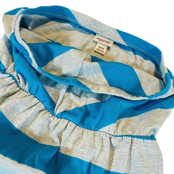 Women's Mossimo Supply Casual Dress XS Blue Gray Stripes Sleeveless Summer - Picture 6 of 8